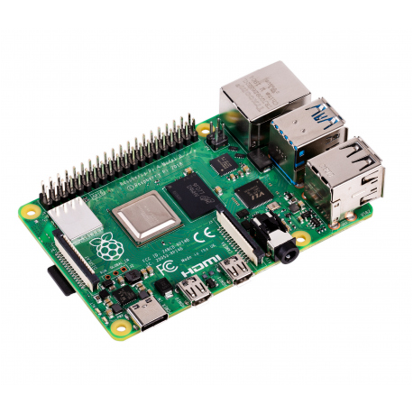 Raspberry Pi 4 Model B, USB 3.0, Gigabit Ethernet, Bluetooth 5.0, 8 GB RAM LPDDR4. alimentare USB Type C